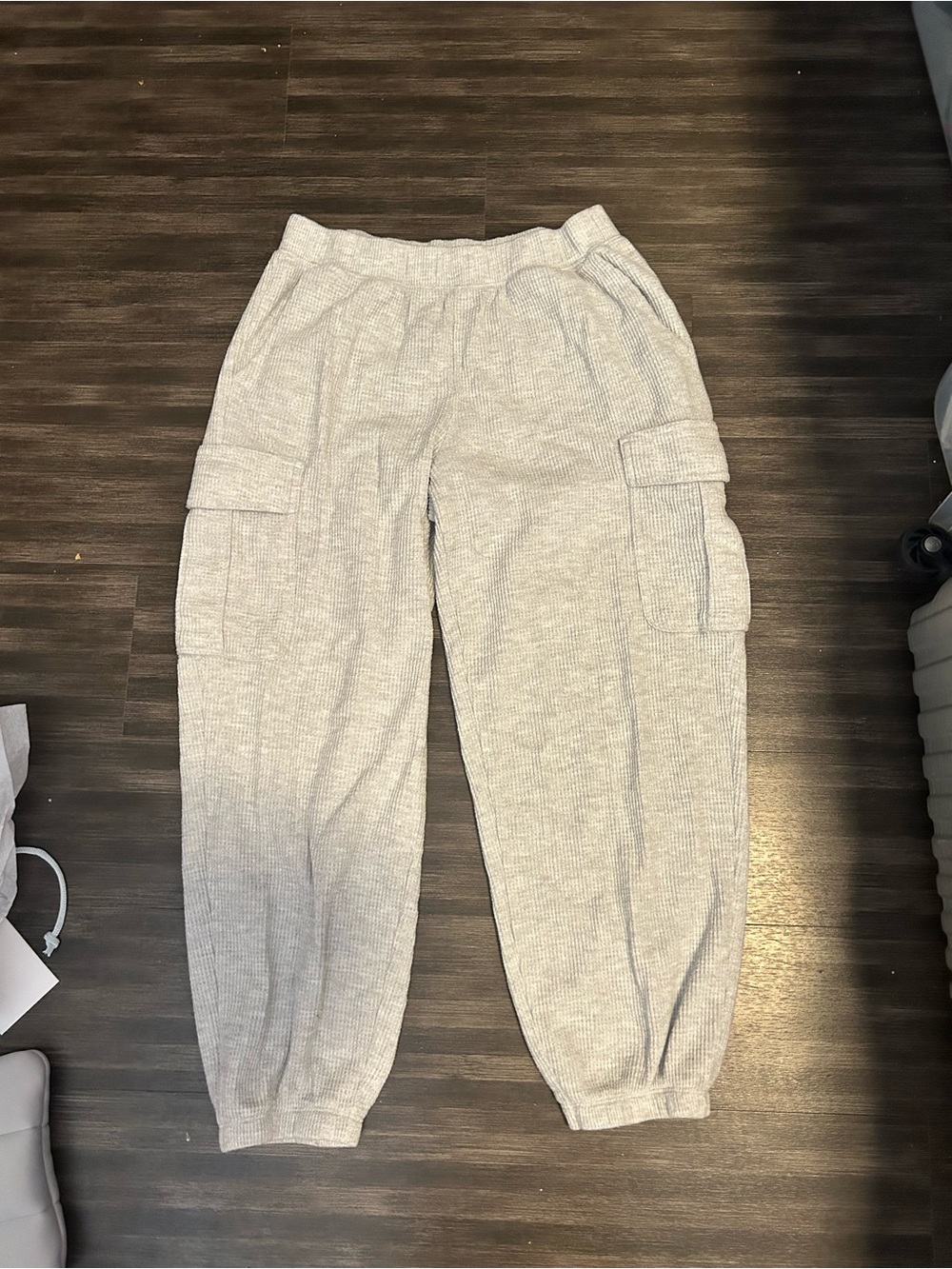 aerie waffle cargo joggers